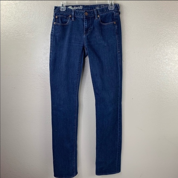 Madewell Rail Straight Dark Wash Jeans Size 26”X34” - Picture 2 of 8